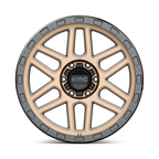KMC KM544 Mesa 17x9 Matte Bronze with Black Lip Wheel -12mm Offset, 6x139.7 Bolt Pattern