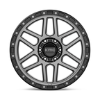 KMC KM544 Mesa 17x9 Satin Black with Gray Tint Wheel - Offset -12MM, 6x139.7 Bolt Pattern