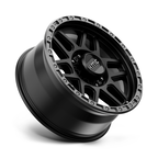 KMC KM544 Mesa 20x9 Satin Black with Gloss Black Lip Wheel with 8x170 Bolt Pattern and 18mm Offset