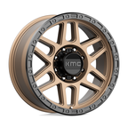 KMC KM544 Mesa 17x9 Matte Bronze with Black Lip Off-Road Wheel - 8x6.5 Bolt Pattern, 18mm Offset