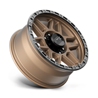 KMC KM544 Mesa 17x9 Matte Bronze with Black Lip Off-Road Wheel - 8x6.5 Bolt Pattern, 18mm Offset
