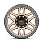 KMC KM544 Mesa 17x9 Matte Bronze with Black Lip Off-Road Wheel - 8x6.5 Bolt Pattern, 18mm Offset