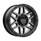 KMC KM544 Mesa 20x9 Satin Black with Gray Tint Wheel - 8x180 Bolt Pattern, 18mm Offset