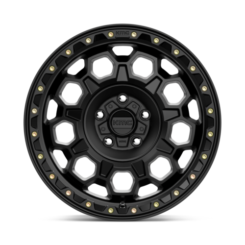 KMC KM545 Trek 17x8 Satin Black Wheel with 5x4.25 Bolt Pattern and 38mm Offset