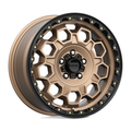 KMC KM545 Trek 17x8 Matte Bronze with Black Lip Wheel with 5x108 Bolt Pattern and 72.56mm Center Bore