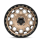 KMC KM545 Trek 17x9 Matte Bronze with Black Lip -12mm Offset Wheel