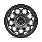 KMC KM545 Trek 17x8 Satin Black with Gray Tint Wheel - 5x114.3 Bolt Pattern, 35mm Offset