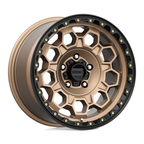 KMC KM545 Trek 17x9 Matte Bronze with Black Lip Wheel - 5x127 Bolt Pattern, 0mm Offset
