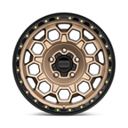 KMC KM545 Trek 17x9 Matte Bronze with Black Lip Wheel - 5x127 Bolt Pattern, 0mm Offset