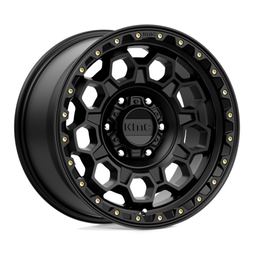 KMC KM545 Trek 17x9 Satin Black Off-Road Wheel with 6x135 Bolt Pattern and 87.10mm Center Bore
