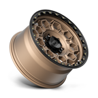 KMC KM545 Trek 17x9 Matte Bronze with Black Lip Wheel - 6x139.7 Bolt Pattern, Zero Offset