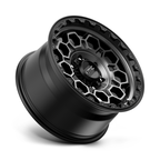 KMC KM545 Trek Satin Black with Gray Tint 17x9 Wheel for 6x139.7 Bolt Pattern