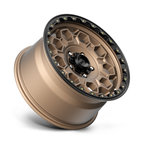 KMC KM545 Trek 17x9 Matte Bronze with Black Lip Wheel - 5x127 Bolt Pattern, 71.50 Center Bore, 18mm Offset