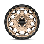 KMC KM545 Trek 17x9 Matte Bronze with Black Lip Wheel - 5x127 Bolt Pattern, 71.50 Center Bore, 18mm Offset