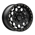 KMC KM545 TREK 17x9 Satin Black Wheel with 6x135 Bolt Pattern and 18mm Offset