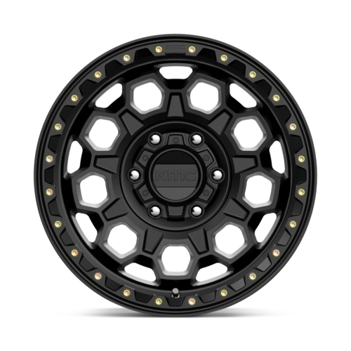 KMC KM545 TREK 17x9 Satin Black Wheel with 6x135 Bolt Pattern and 18mm Offset