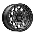 KMC KM545 TREK 17x9 Satin Black with Gray Tint Wheel for 6x135 Bolt Pattern