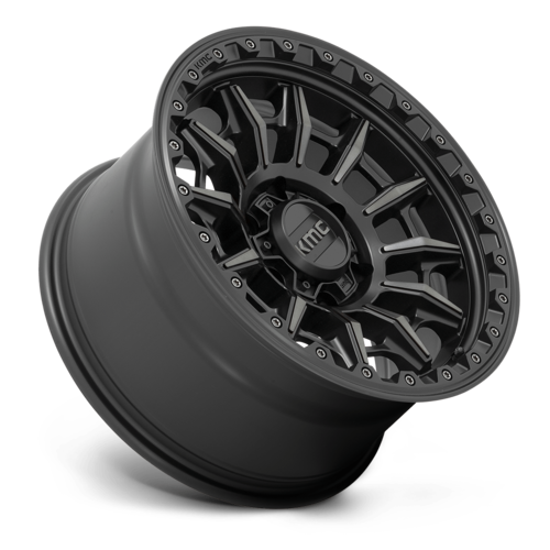KMC KM547 Carnage 16x8 Satin Black with Gray Tint Wheel with 6x139.7 Bolt Pattern and 106.10 Center Bore