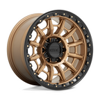 KMC KM547 Carnage 17x9 Matte Bronze with Black Lip Wheel for 6x139.7 Bolt Pattern