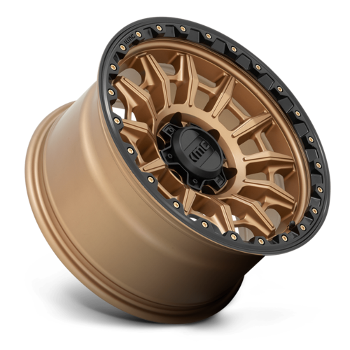KMC KM547 Carnage 16x8 Matte Bronze with Black Lip Wheel - 6x139.7 Bolt Pattern, 0mm Offset