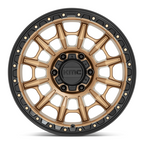 KMC KM547 Carnage 17x9 Matte Bronze with Black Lip Wheel for 6x139.7 Bolt Pattern