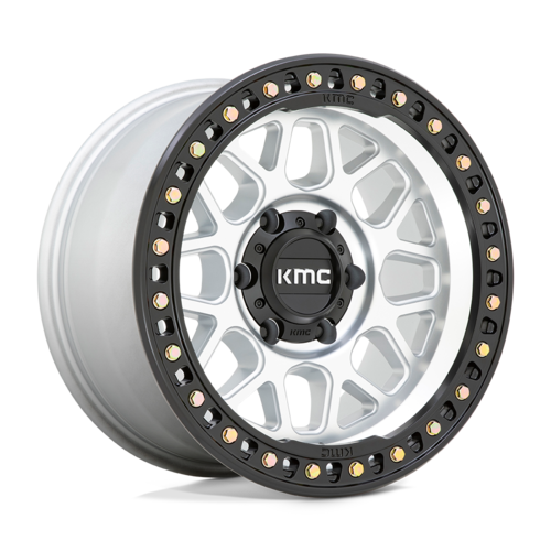 KMC KM549 GRS 18x9 Wheel with Satin Black Lip Finish and 8x165.1 Bolt Pattern