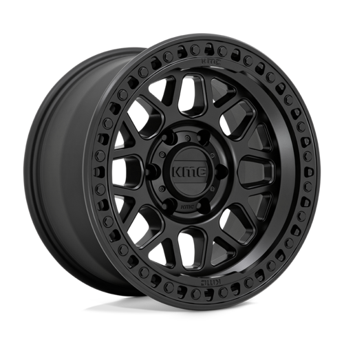 KMC KM549 GRS Satin Black 17x9 Inch Wheel with 5x150 Bolt Pattern and +18 Offset