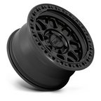 KMC GRS 18x9 Satin Black Wheel with 5x127 Bolt Pattern and +18 Offset
