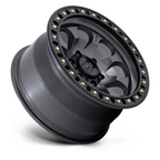 KMC KM550 RIOT SBL 18x9 Inch Anthracite Satin Black Lip Wheel with 5x127 Bolt Pattern and +18 Offset