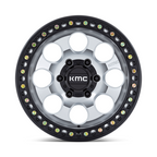 KMC KM550 RIOT SBL 17x8.5 Satin Black Lip Machined Finish Wheel with 5x127 Bolt Pattern and +10 Offset