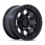 KMC KM550 RIOT SBL 18x9 Satin Black Wheel with 5x127 Bolt Pattern and +18 Offset