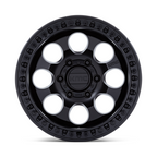 KMC KM550 RIOT SBL Satin Black 17x9 Wheel with -12 Offset and 6x139.7 Bolt Pattern