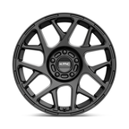KMC KM708 Bully 17x8 Satin Black Wheel with 5x110 Bolt Pattern and 38mm Offset
