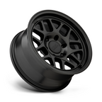 KMC KM717 Bully OL Satin Black 17x8.5 Wheel with 6x120 Bolt Pattern and 66.90mm Center Bore