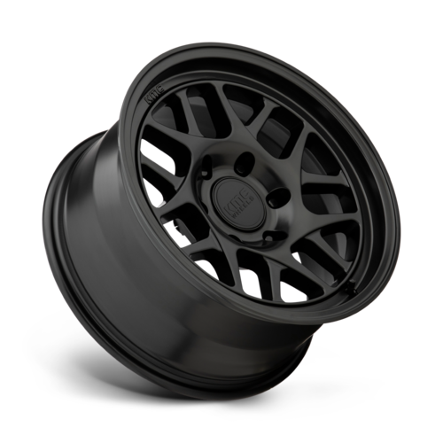 KMC KM717 Bully OL Satin Black 17x8.5 Wheel with 5x139.7 Bolt Pattern
