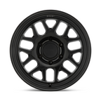KMC KM717 Bully OL Satin Black 17x8.5 Wheel with 6x114.3 Bolt Pattern and 66.06mm Center Bore