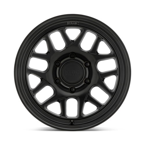 KMC KM717 Bully OL Satin Black 17x8.5 Wheel with 5x150 Bolt Pattern and 18mm Offset
