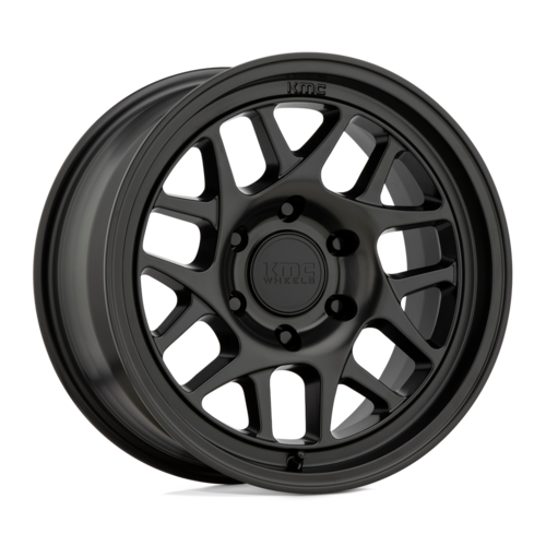 KMC KM717 Bully OL Satin Black 17x8.5 Wheel with 6x120 Bolt Pattern and 66.90 Center Bore
