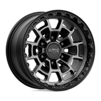 KMC KM718 Summit 16x8 Satin Black with Gray Tint Off-Road Wheel with 6x139.7 Bolt Pattern