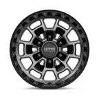KMC KM718 Summit 16x8 Satin Black with Gray Tint Off-Road Wheel with 6x139.7 Bolt Pattern