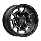 KMC KM718 Summit 17x8.5 Satin Black with Gray Tint Wheel - 5x127 Bolt Pattern, 71.50 Center Bore