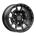 KMC KM718 Summit 17x8.5 Satin Black Wheel with 5x127 Bolt Pattern and 71.50mm Center Bore