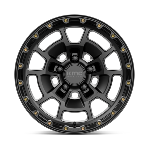 KMC KM718 Summit Satin Black 17x8.5 Inch Wheel for 5x150 Bolt Pattern