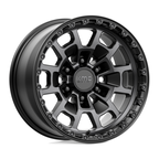 KMC KM718 Summit 17x8.5 Satin Black with Gray Tint Off-Road Wheel