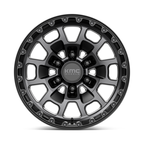KMC KM718 Summit 17x8.5 Satin Black with Gray Tint Off-Road Wheel