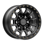 KMC KM718 Summit 17x8.5 Satin Black Alloy Wheel with 6x139.7 Bolt Pattern