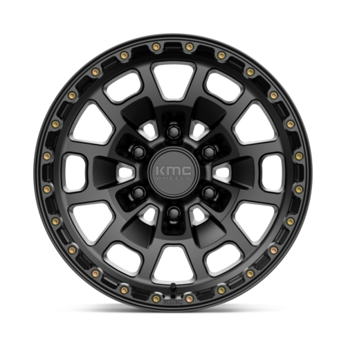 KMC KM718 Summit 17x8.5 Satin Black Wheel with 6x135 Bolt Pattern and 87.10mm Center Bore