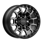 KMC KM718 Summit 17x8.5 Satin Black with Gray Tint Wheel – 6x139.7 Bolt Pattern, 18mm Offset