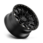 KMC KM718 Summit Satin Black 17x8.5 Wheel with 6x139.7 Bolt Pattern and 106.10mm Center Bore