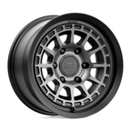 KMC KM719 Canyon 17x8 Satin Black with Gray Tint Alloy Wheel - 6x139.7 Bolt Pattern, 20mm Offset